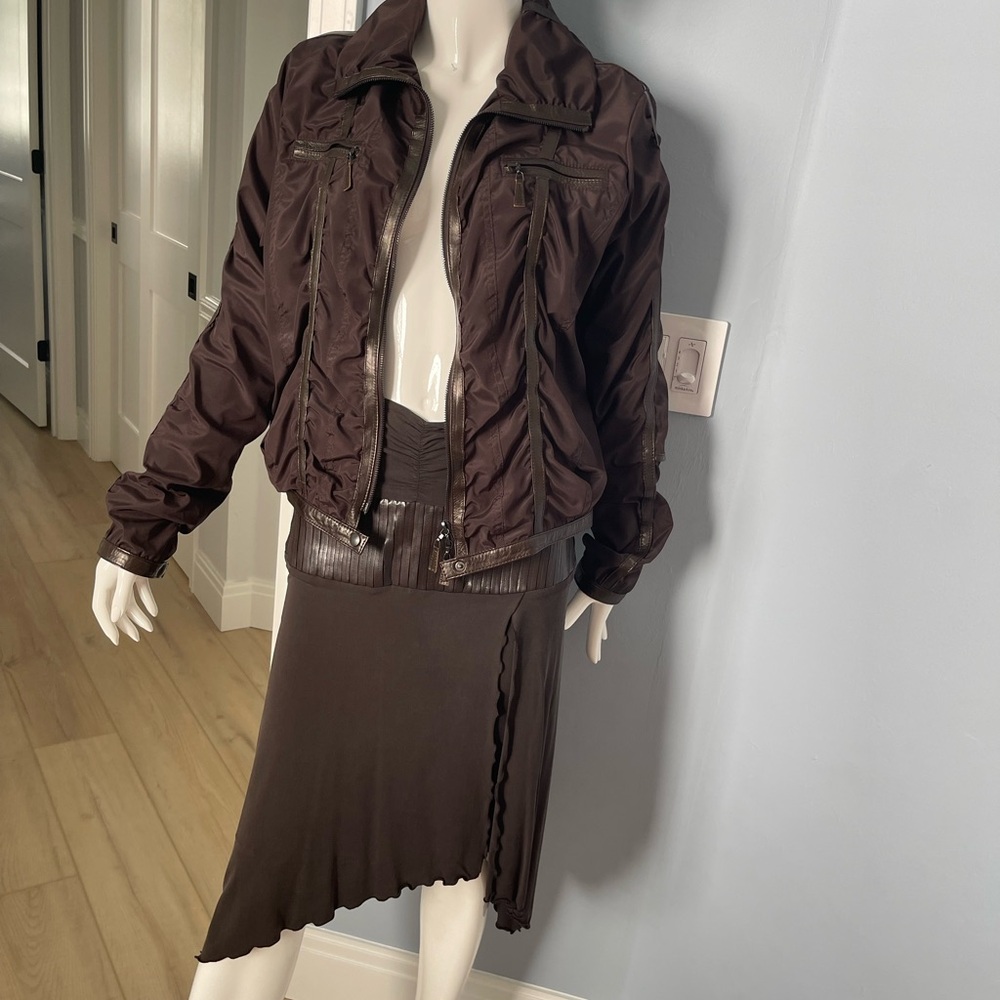 M Siamo skirt with jacket outfit